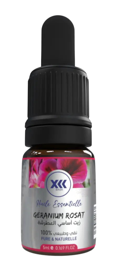 Huile essentielle geranium rosat, composer des soins de la peau